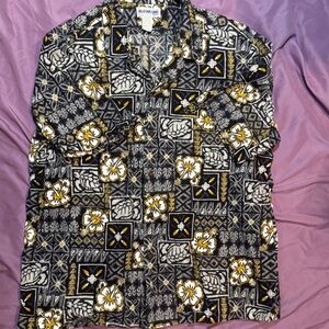 Men’s Aloha Line University of Colorado Football Hawaiian Shirt, 3X